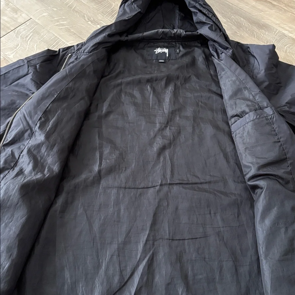 Men’s STUSSY Lightweight Windbreaker Zip Up Jacket Size Large *1 tiny flaw* - Picture 6 of 11